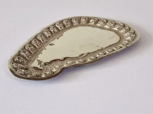 Antique Sri Lanka Ceylon Solid Sterling Silver Dish Tray Pin Dish STR.S L 130mm - Picture 1 of 5