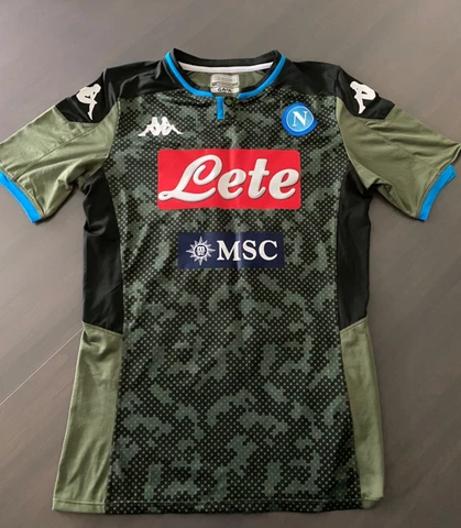 2019-2020 Napoli camouflage green away soccer jersey, Maradona, size Medium Cover