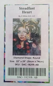 Diamantkunst zum Selbermachen. STEADFAST HEART Tiger & A Lady neu versiegelt z1 - Bild 1 von 7