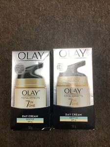 2*Olay Total Effects 7 in 1 SPF 15 Anti-Aging Day/Gentle Cream - 1.7oz 50ml - Picture 1 of 6