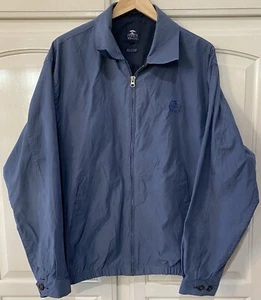 PEBBLE BEACH Blue Golf Jacket Wind & Water Resistant Full Zip Men's Size XL - Picture 1 of 10