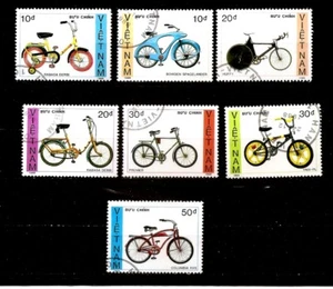 Cycling - Vietnam, 1988 bikes,  perf used CTO 7 values set used cto - Picture 1 of 1