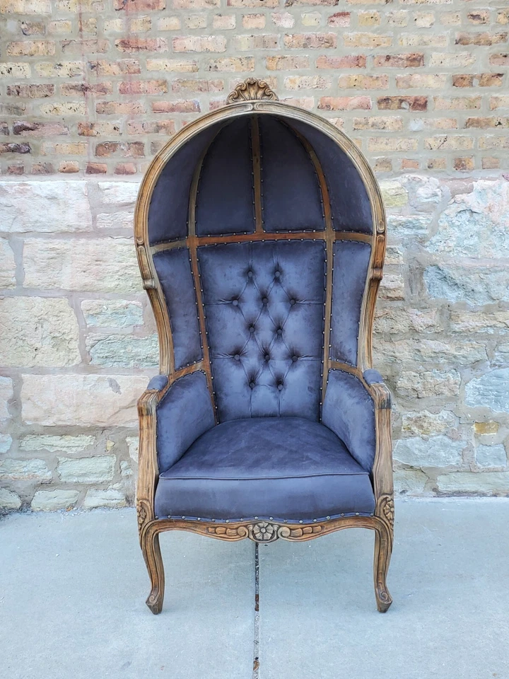 Hermosa Silla Globo Hecha a Mano Silla con Dosel Silla Portero Silla Cúpula Trono Foto 1 de 4