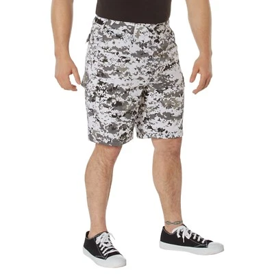 Pantalones cortos cargo BDU City Digital camuflados en blanco y negro para hombre Foto 1 de 4