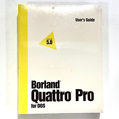 Borland Quattro Pro for DOS Version 5.0 Users...