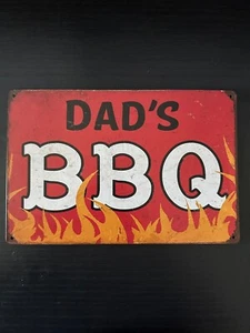 Dad's BBQ Unique Man Cave, Cookout, Garage, Home Decor Tin Sign - Picture 1 of 4