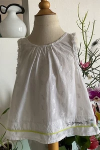 EUROPEAN FRENCH DESIGNED PINEAPPLE THEMED CRISP COTTON 4 YR SUMMER TOP NWT - Picture 1 of 7