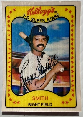 1981 Kellogg's 3-D Super Stars - Reggie Smith #36 Los Angeles Dodgers - Image 1 of 2