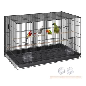 30 inch Bird Cage Metal Large Parakeet Cages for Cockatiels Small Parrot - Picture 1 of 12