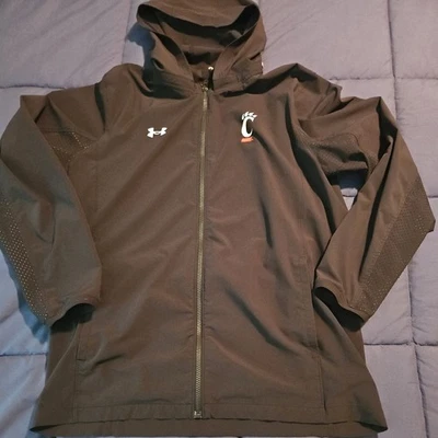 PARA HOMBRES UNDER ARMOUR CINCINNATI BEARCATS CREMALLERA COMPLETA SUDADERA CON CAPUCHA TALLA L Foto 1 de 4
