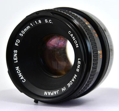 【FOR PARTS】CANON FD 50mm F/1.8 SC S.C. MF Standard Prime Lens From JAPAN - Image 1 of 4