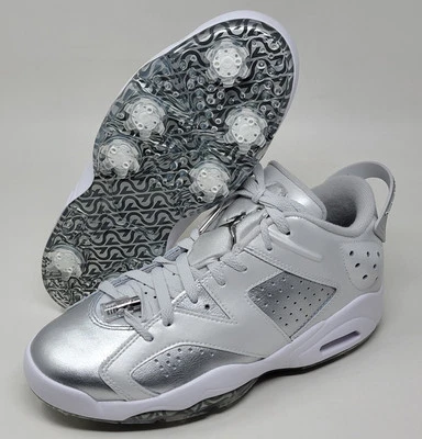 Nike Air Jordan Retro 6 G Golf Nrg Photon Dust-Met Silver Mens 7 FD6719-001 New  - Image 1 of 4