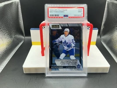 2023-24 O-Pee-Chee Platinum Matthew Knies Marquee Rookies #205 - PSA 9 - Leafs - Image 1 of 2