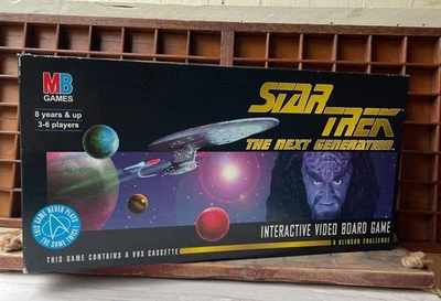 Vintage Star Trek The Next Generation Interactive VHS Video Board Game TESTED - Image 1 of 4