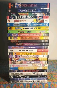 Anime (32-Disc DVD Lot) YuGiOh Pokémon Sailor Moon Naruto DragonBall Evangelion - Imagen 1 de 16