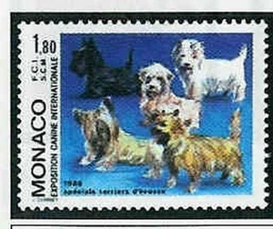 Monaco No 1530 ** MNH Dog Terrier Year 1986 - Picture 1 of 1