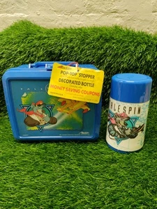 Disney Talespin 90s Lunch Box w/ Thermos + Cup Tags - Picture 1 of 16