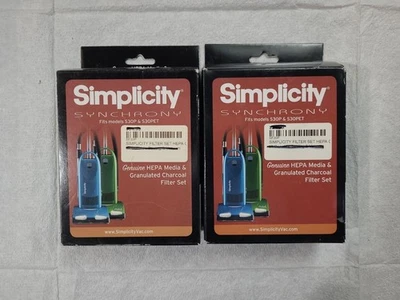 Simplicity SF30P HEPA Media & Charcoal Filter Set- Fits: S30P & S30PET- LOT OF 2 - Изображение 1 из 4