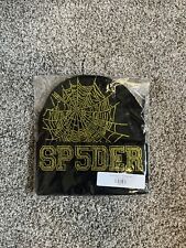 Sp5der Web Beanie Rhinestone Black Yellow Spider Worldwide