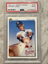CHIPPER JONES RC 1992 UPPER DECK MINOR LEAGUE #165 GRADED PSA 9 MINT BRAVES
