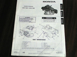 HONDA ROTARY LAWNMOWER ENGINE OPERATOR'S MANUAL - ORIGINAL COPY - Picture 1 of 1