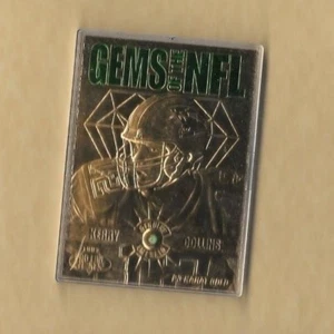 1997 NFL Gems Kerry Collins 23 Kt Karat Gold Card W Emerald - Picture 1 of 1