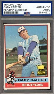 Gary Carter PSA DNA Vintage Signed 1976 Topps Autograph - Picture 1 of 1
