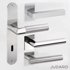 Türgriff Langschild Renovierung Edelstahl Türbeschlag Design Poliert BB PZ WC - Bild 1 von 42