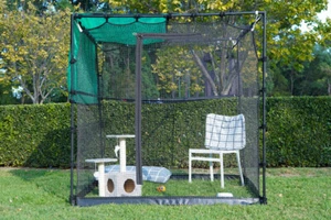 Premium Portable Cat Enclosure 1.8m - FREE Hammock - Picture 1 of 7
