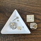 Small Lot of Ladies Zenith Watch Movement Parts for Repair 15.5mm (G235)