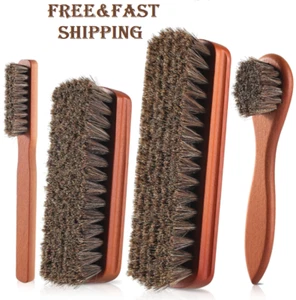 4-teiliges Schuhbürsten-Set | Rosshaar Leder Politur, Glanz & Stiefelreinigungsset  - Bild 1 von 6