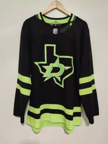 Dallas Stars Adidas Alternate Neon Green Jersey Size 50 New Cover