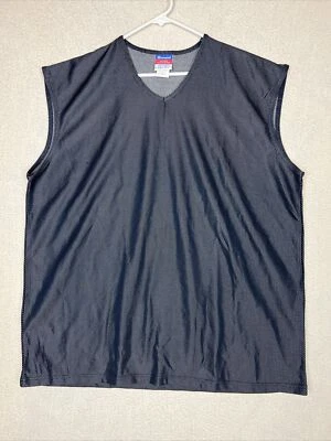 VTG 90s Champion Men’s Large Mesh Tank Top Shirt Navy Blue Jersey - Image 1 of 4