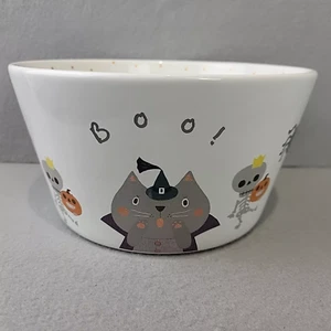 Designer Collection by Magenta Halloween "Boo Lets Play" Cat Skeleton Bowl Candy - Picture 1 of 11
