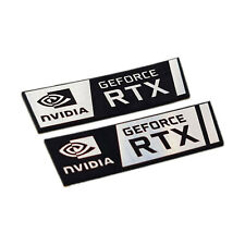 nVidia RTX - ステッカー セット、ケース、バッジ、デカール - エンブレム 2 つ - nVidia ロゴ