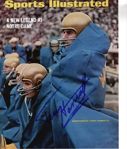 TERRY HANRATTY FIRMADO NOTRE DAME LUCHA DEPORTES IRLANDESES ILUSTRADO 8X10 - Imagen 1 de 1