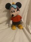 Disney Holiday Christmas Singing Mickey Mouse Plush Ski 13"