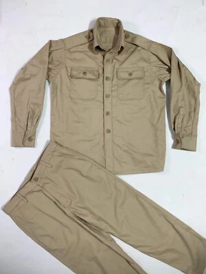 SOUTH VIETNAMESE KHAKI UNIFORM ARVN KHAKI TAN SET JACKET & PANT - Image 1 of 3