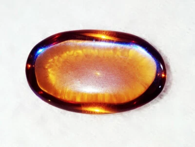 Australian Black & Golden Synthetic Opal Loose Gemstone 24.25 Ct Certified Gem - Image 1 of 4