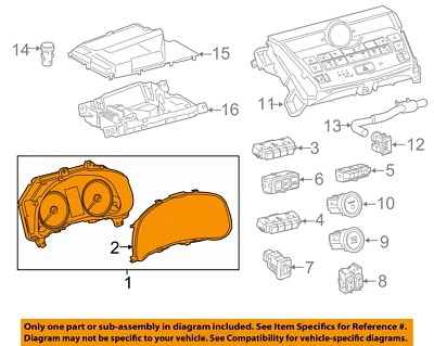 Medidor de velocímetro usado se adapta a: Lexus NX200T MPH 2015 sin equipamiento deportivo sin navegación Foto 1 de 4