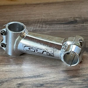 GT 6061 Mtn Stem 1 1/8 Threadless 110 10 Degree 25.4 Silver 2 Bolt Faceplate - Picture 1 of 7