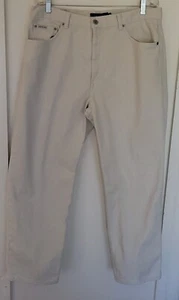 Vintage Calvin Klein Jeans Pants Beige 5 Pocket Easy Fit Men’s Size 36x29 - Picture 1 of 11