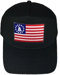 GADSDEN AMERICAN FLAG HAT TREAD ON ME RATTLESNAKE PATRIOT TEA PARTY LIBERTY - Picture 1 of 1