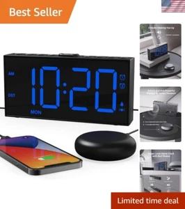 Heavy Sleepers' Dream: Loud Alarm Clock with Adjustable Brightness & Volume - Picture 1 of 10