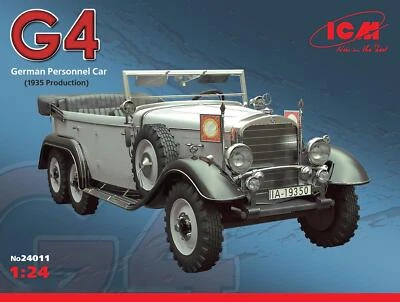 1:24 ICM KIT Typ G4 1935 Productiongerman Personnel Car Kit ICM24011 - Immagine 1 di 2