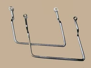Chrome Saddlebag Supports - 95+ Honda Shadow VT1100C2 Ace Sabre VT1100 C2 - Picture 1 of 2