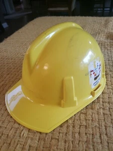 Vintage Hard Hat Safety Helmet MSA Yellow Plastic - Picture 1 of 7