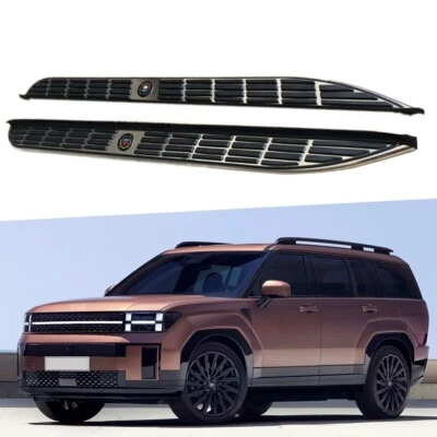 2PCS Running Boards Fits For All New Hyundai Santa Fe 2024 Nerf Bars Side Steps - Image 1 of 4