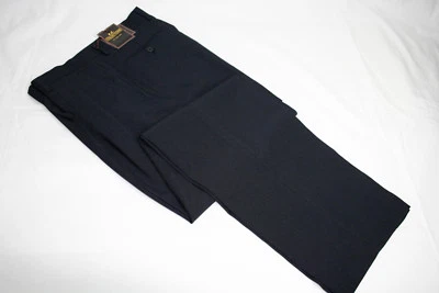 Pantalones de vestir para hombre azul marino KC3000-NVY pantalones a medida pantalones plisados tallas 30 a 40 Foto 1 de 2