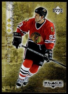 1999-00 Upper Deck Black Diamond Triple Doug Gilmour /1000 Chicago Blackhawks